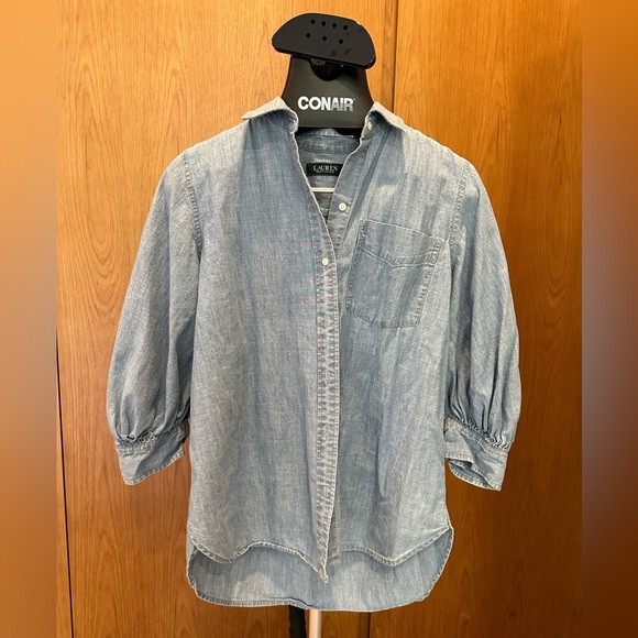 Ralph Lauren Chambray Button-Down L - Picture 2 of 2